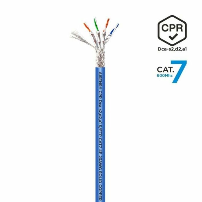 Cable de Red Rígido FTP Categoría 7 Aisens AWG23 Azul 100 m 0 Cable de Red Rígido FTP Categoría 7 Aisens AWG23 Azul 100 m 0