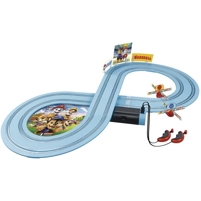 Pista carrera paw patrol on the track (chase+marshall) first race (2,4m) 1 Pista carrera paw patrol on the track (chase+marshall) first race (2,4m) 1