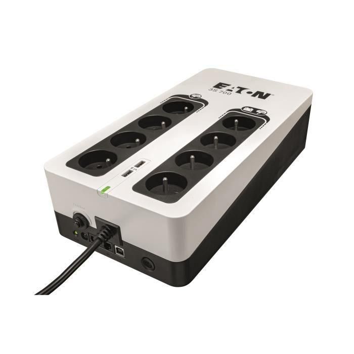 Eaton 3S 700 FR Inversor UPS Offline 700VA / 420W con Enchufes Tipo FR y Puerto USB 1 Eaton 3S 700 FR Inversor UPS Offline 700VA / 420W con Enchufes Tipo FR y Puerto USB 1