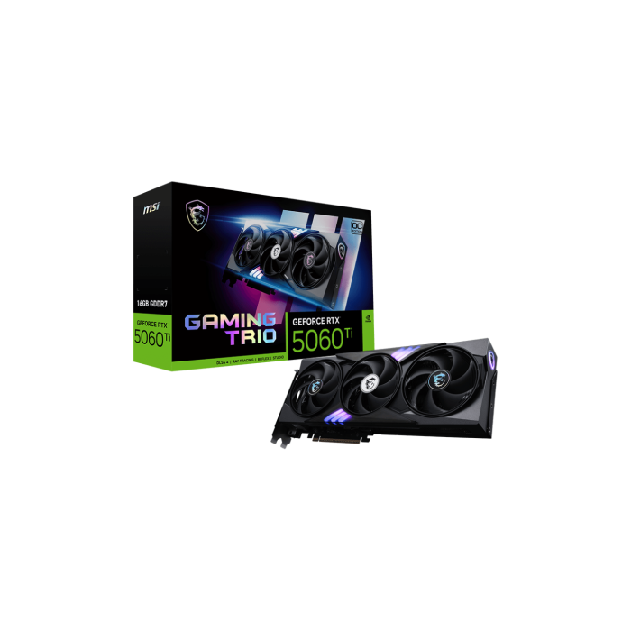 MSI GeForce RTX 5060 Ti 16G TRIO OC NVIDIA 16 GB GDDR7 Tarjeta Gráfica 912-V535-001