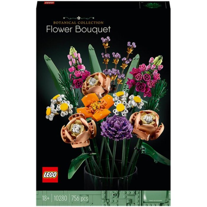 LEGO 10280 Ramo de flores, flores artificiales, kit de decoración de flores para bricolaje, juego para adultos 2