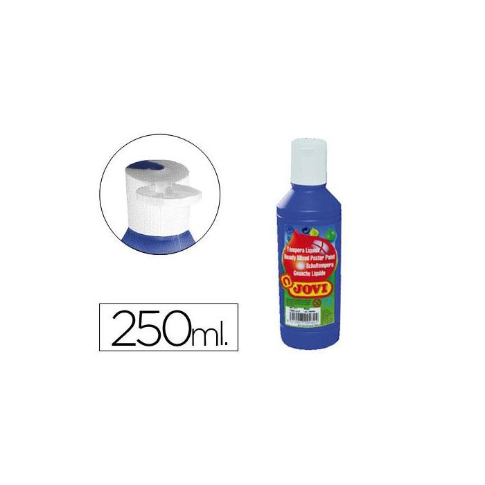 Tempera Liquida Jovi Escolar 250 mL Azul Ultramar