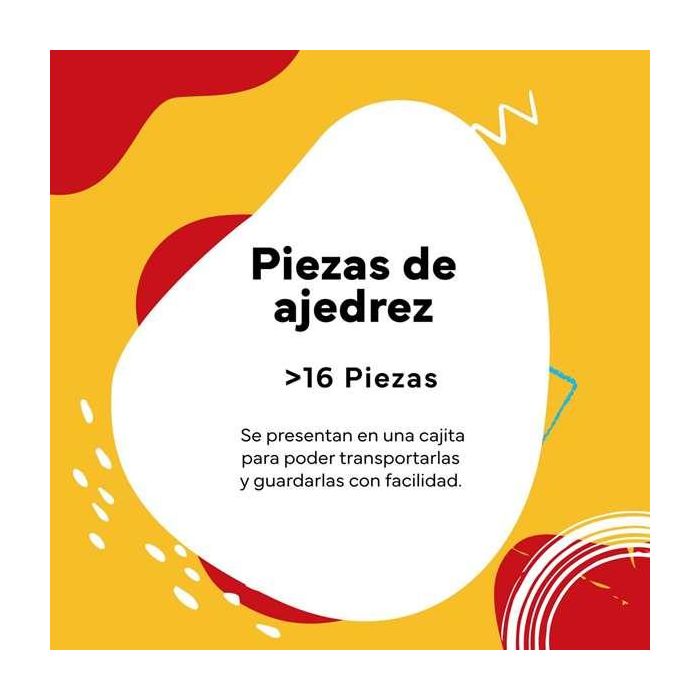 Cayro Piezas de Ajedrez Accesorios en Caja de Plástico 19x10x6 cm 5