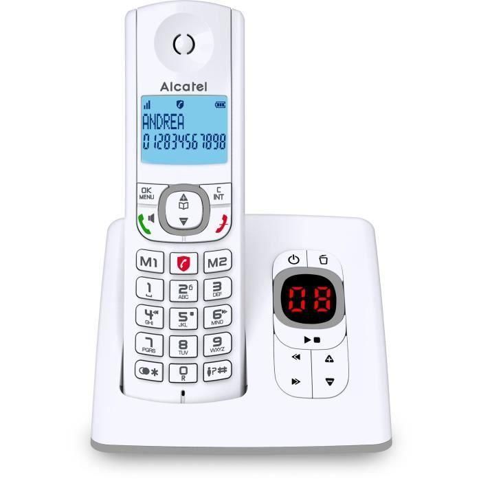 Alcatel F530 Teléfono inalámbrico DECT Classic Voice Solo Gris 1