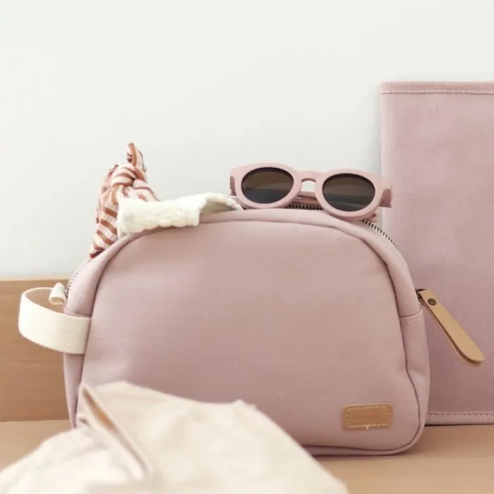 Beaba 3384349403119 Neceser bebé de lona rosa empolvado 4