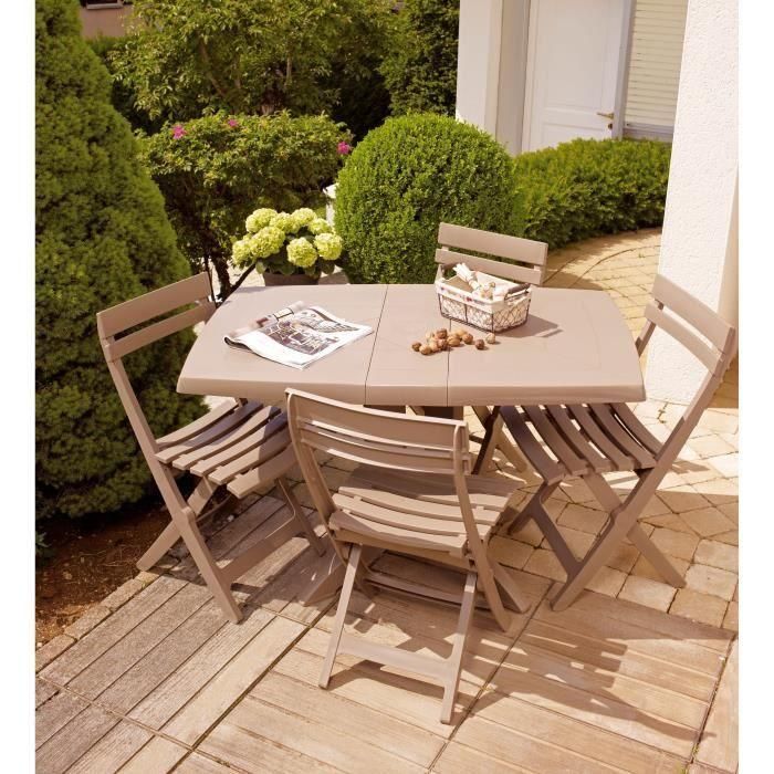 Silla plegable GROSFILLEX Miami - Taupe 3 Silla plegable GROSFILLEX Miami - Taupe 3