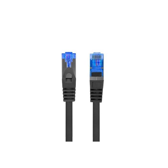 Lanberg Latiguillo de Red Cat.6A S/FTP 25cm Negro LSZH CCA AWG26 - Cable para 10 Gigabit Ethernet y entornos de alta interferencia 1