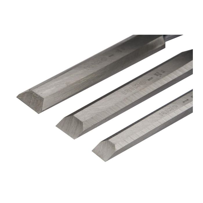 Irimo Juego de 3 Formones (12, 18, 25 mm) para Madera con Mango de Polipropileno y Acero Templado 1
