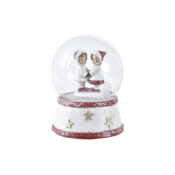 Figura Navidad Tradicional DKD Home Decor Rojo Blanco 7 x 9 x 7 cm