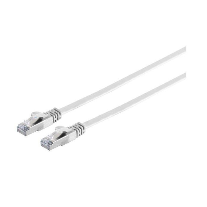 MicroConnect CAT6a U/UTP FLAT Network Cable 10m, White MicroConnect CAT6a U/UTP FLAT Network Cable 10m, White