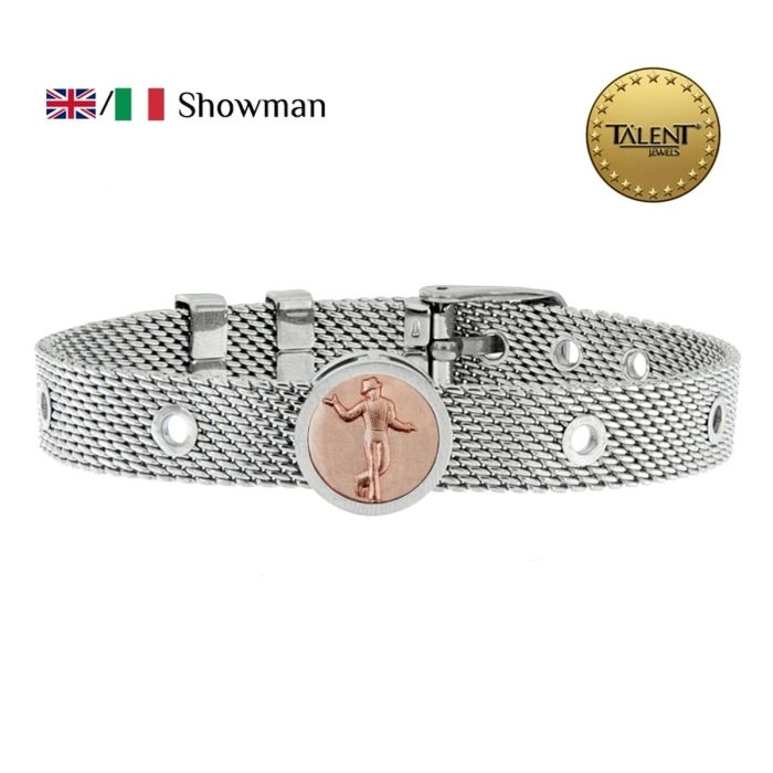 Pulsera Unisex Showman Talent Jewels TJA-3-17-02-1-235 Plateado 1 Pulsera Unisex Showman Talent Jewels TJA-3-17-02-1-235 Plateado 1