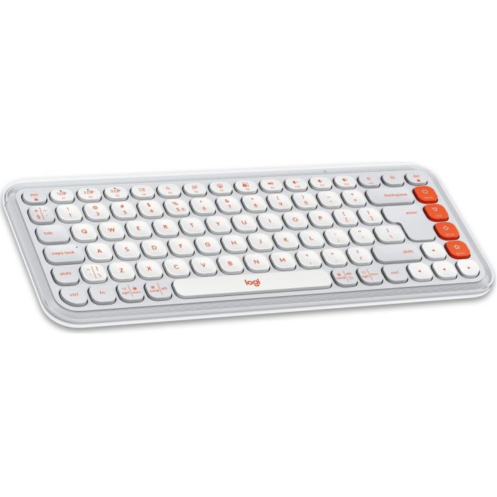 Logitech 920-013141 POP ICON COMBO Teclado y Ratón Inalámbrico Bluetooth QWERTY US Blanco/Off White