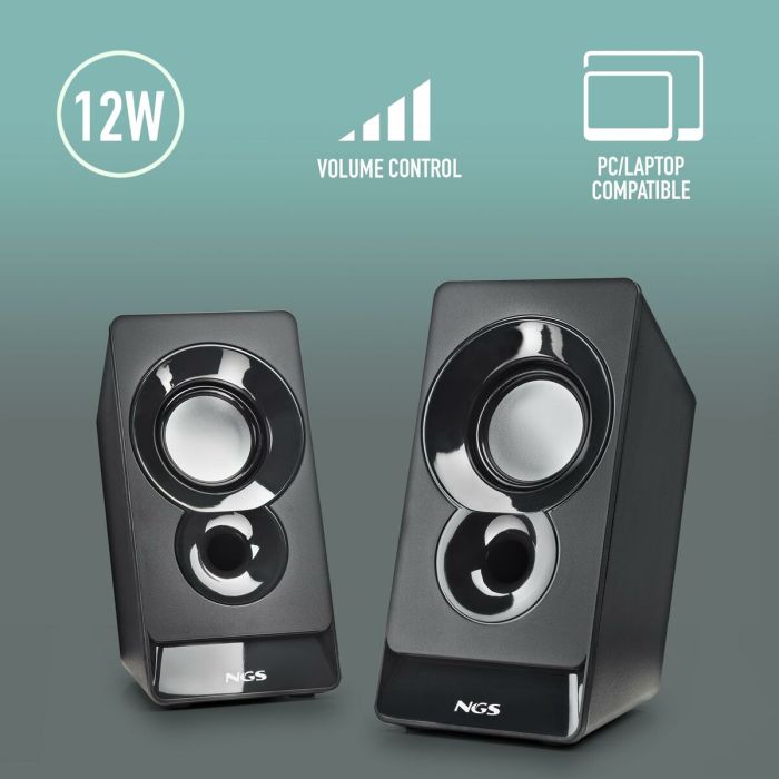 Altavoces NGS SB210 Negro 12 W 8 Altavoces NGS SB210 Negro 12 W 8