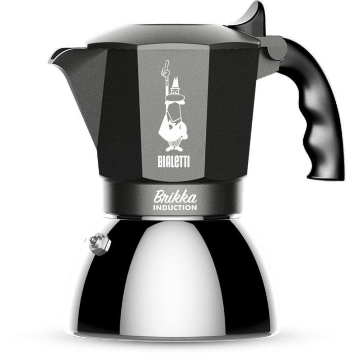 Bialetti Brikka Cafetera Italiana para Inducción y Todas las Cocinas, 4 Tazas