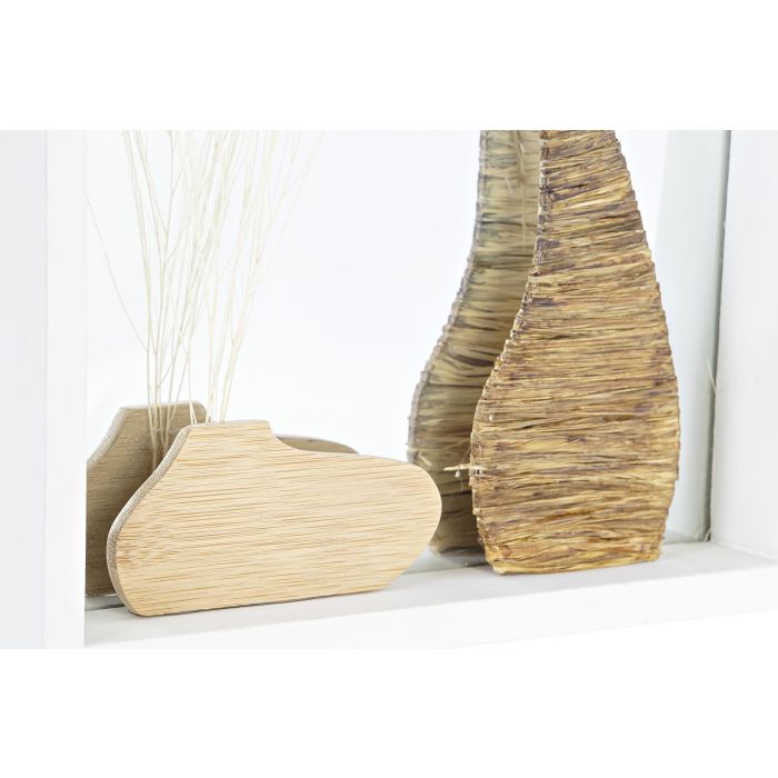 Espejo de pared DKD Home Decor Blanco Natural Cottage 25 x 4 x 25 cm (2 Unidades) 1 Espejo de pared DKD Home Decor Blanco Natural Cottage 25 x 4 x 25 cm (2 Unidades) 1