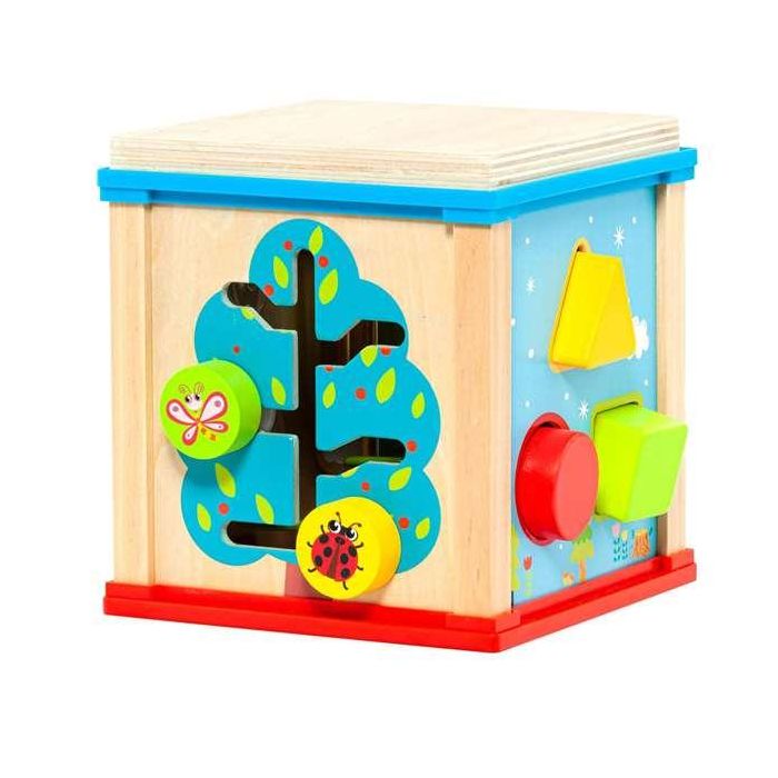 Cubo de actividades de madera. 19x17x17 cm 11 Cubo de actividades de madera. 19x17x17 cm 11