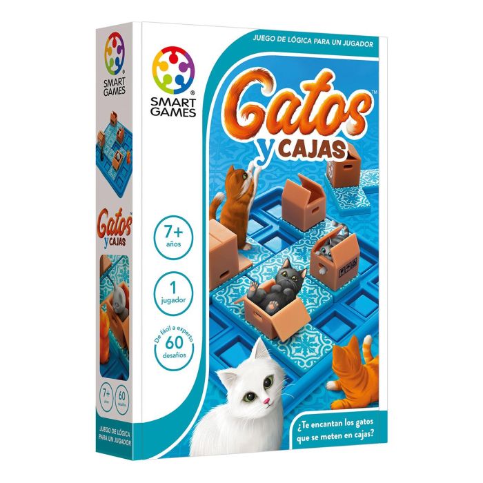Smart Games Gatos Y Cajas SG450Es Juego De Ingenio Portátil Para Niños y Adultos +7 Años 1 Smart Games Gatos Y Cajas SG450Es Juego De Ingenio Portátil Para Niños y Adultos +7 Años 1