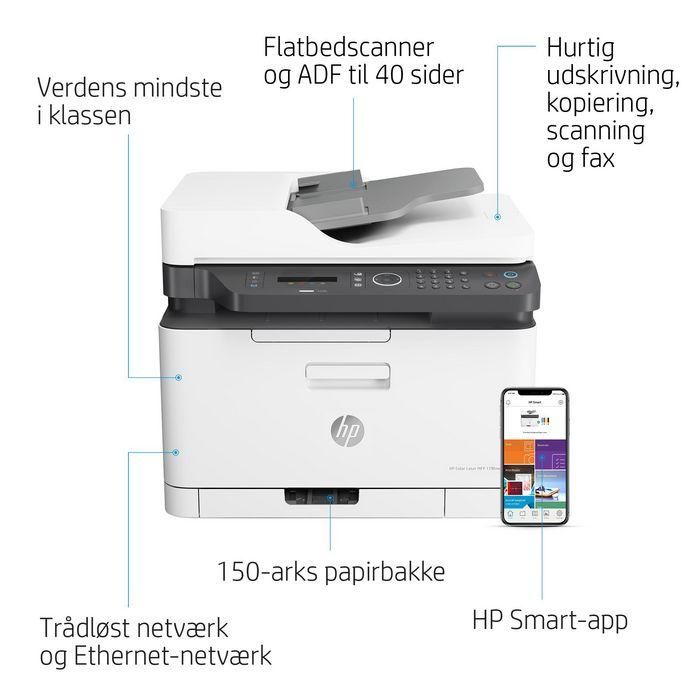 HP 179fnw Impresora Multifunción Láser Color Wi-Fi, Imprime, Escanea, Copia, Fax, Compacta, Móvil, Alta Calidad Color 22