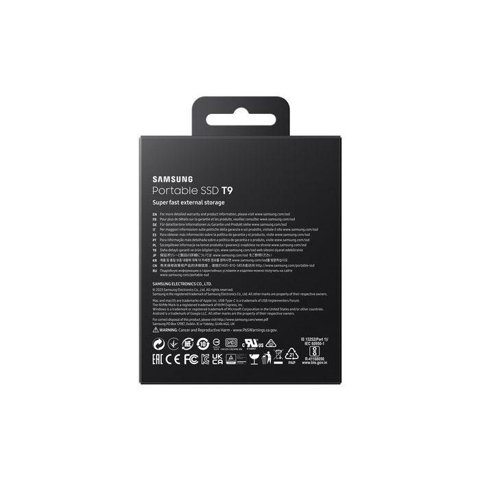 Disco Externo SSD Samsung Portable T9 2TB/ USB 3.2/ Negro 12 Disco Externo SSD Samsung Portable T9 2TB/ USB 3.2/ Negro 12