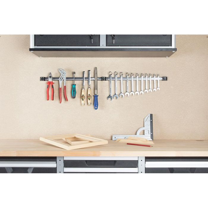 Wolfcraft 6806000 Listón Magnético para Herramientas 460 mm Carga Máxima 13 kg 1