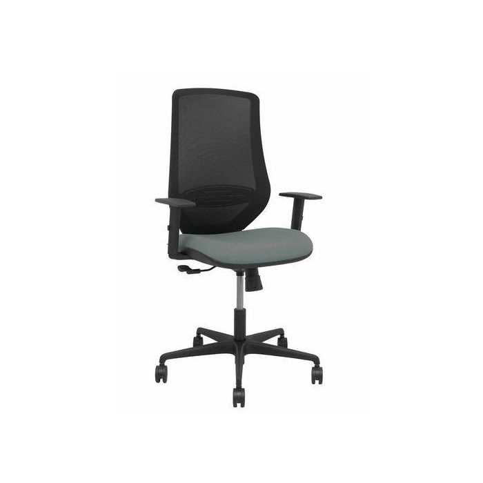 Silla Piqueras Y Crespo Mardos Brazos Regulables Ergonomica Mecanismo Basculante Respaldo Malla Negra Asiento Tapizado Bali Gris