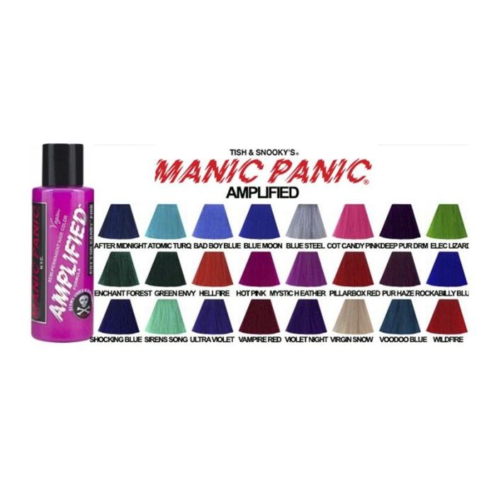 Manic Panic Amplified Vampire Red 118ml - Tinte Semipermante Duradero, 15-20 Lavados, Acondicionador Manic Panic Amplified Vampire Red 118ml - Tinte Semipermante Duradero, 15-20 Lavados, Acondicionador