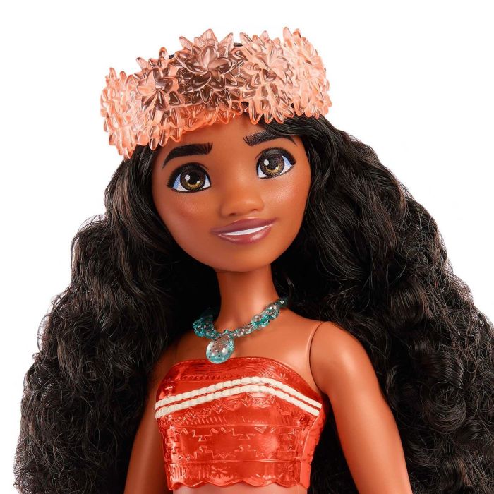 Mattel Hpg68 Muñeca Princesa Vaiana de Disney Articulada con Conjunto de 2 Piezas, Diadema y Collar. Juguete Niña +3 Años 2