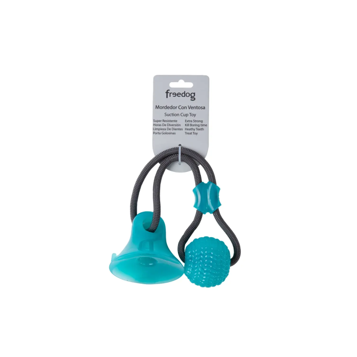 Freedog Pelota Mordedor con Ventosa 43 cm - Juguete para Perros