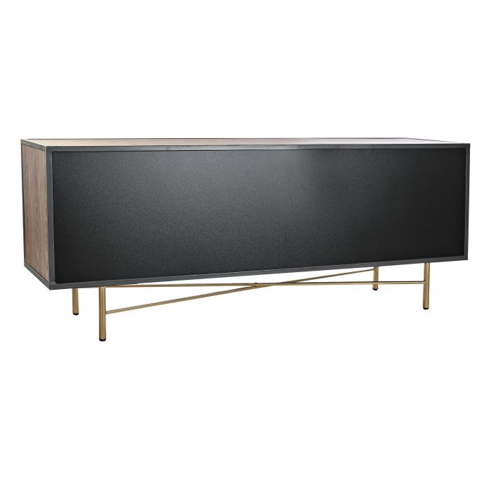 Mueble Tv Moderno DKD Home Decor Marron Oscuro Dorado 35 x 55 x 140 cm 6