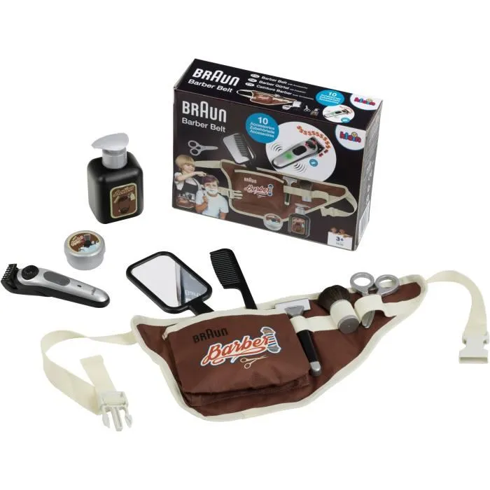 Klein Cinturón de barbero 5838 con cortapelos electrónico y accesorios - A partir de 3 años