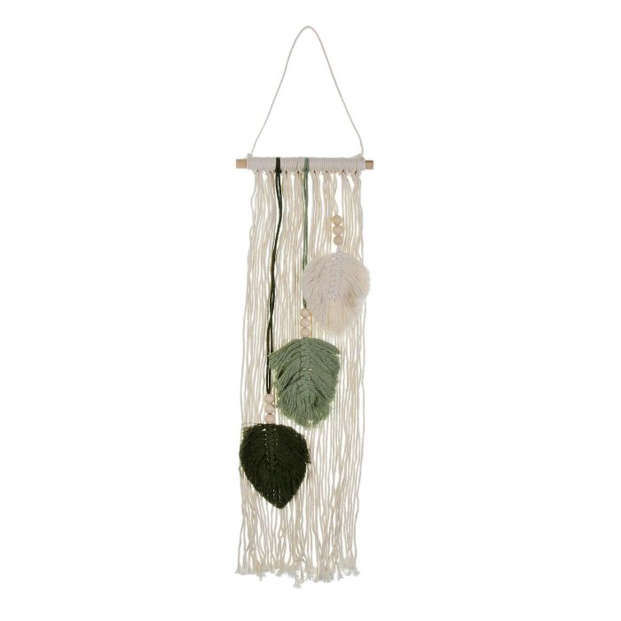 Decoración Pared Macramé Hojas Verde Versa 66CM (2 Unidades) Decoración Pared Macramé Hojas Verde Versa 66CM (2 Unidades)