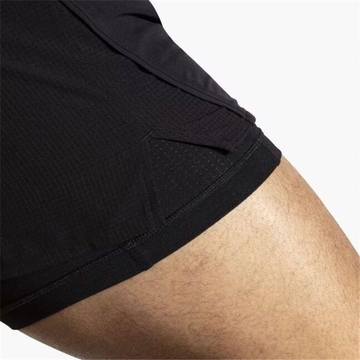 Pantalones Cortos Deportivos para Hombre Brooks High Point 5" 2-in-1 Negro 45 4 Pantalones Cortos Deportivos para Hombre Brooks High Point 5" 2-in-1 Negro 45 4