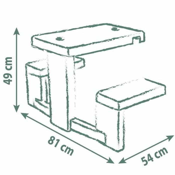 Mesa de picnic Smoby 2 Mesa de picnic Smoby 2