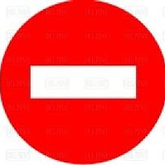Señal R-101 Chapa 50Cm. ''Dir.Prohibida'' Duver Señal R-101 Chapa 50Cm. ''Dir.Prohibida'' Duver