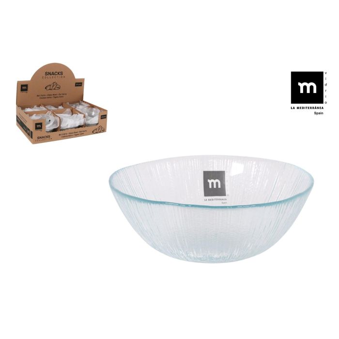La Mediterranea Bol Snacks Transparente Ø 13 x 5 cm (48 Unidades) La Mediterranea Bol Snacks Transparente Ø 13 x 5 cm (48 Unidades)
