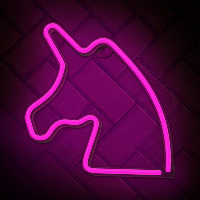 Lampara Forever Neon Led Unicorn Pink 5 Lampara Forever Neon Led Unicorn Pink 5