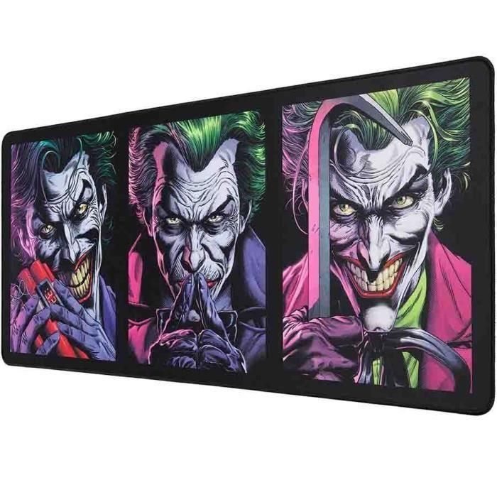 Wondee Alfombrilla de ratón XXL Joker 900x400 mm, diseño "El Caballero Oscuro", base antideslizante y bordes cosidos 1