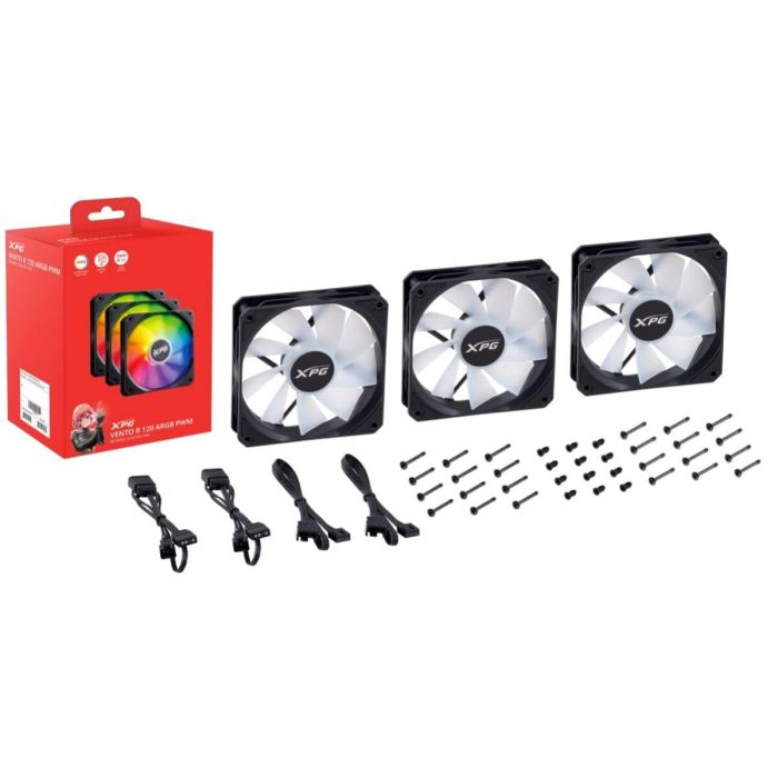 Ventilador de Caja XPG VENTO R 120 ARGB PWM Ø 12 cm (1 unidad)