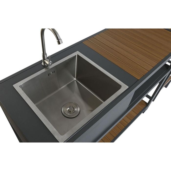 Mueble de cocina Home ESPRIT Gris Natural 127 x 100 x 90 cm 127 x 100 x 95 cm 7