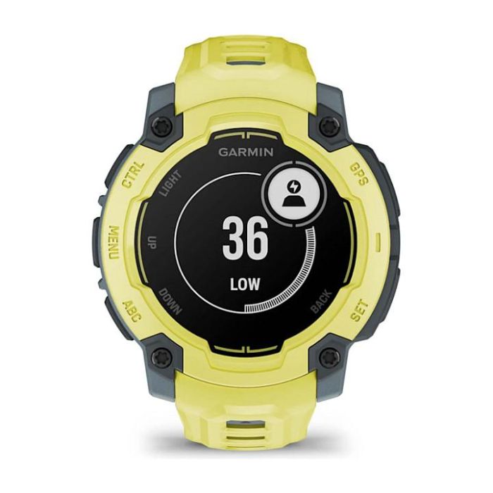 Garmin Instinct E Reloj Inteligente Deportivo GPS, 45 mm, Pantalla MIP 0.9", 16 Días Batería, 10 ATM, Twilight/Electric Lime, Seguimiento Actividad y Frecuencia Cardíaca
