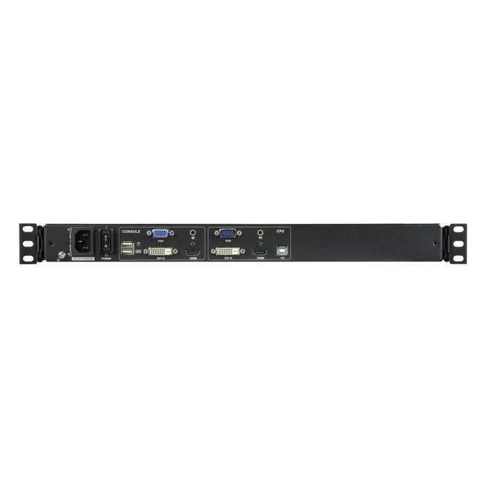 Aten CL6700MW Consola LCD KVM Single Rail 1U Deslizable, Pantalla 17.3" Full HD LED, Teclado Francés, USB HDMI DVI VGA 2 Aten CL6700MW Consola LCD KVM Single Rail 1U Deslizable, Pantalla 17.3" Full HD LED, Teclado Francés, USB HDMI DVI VGA 2