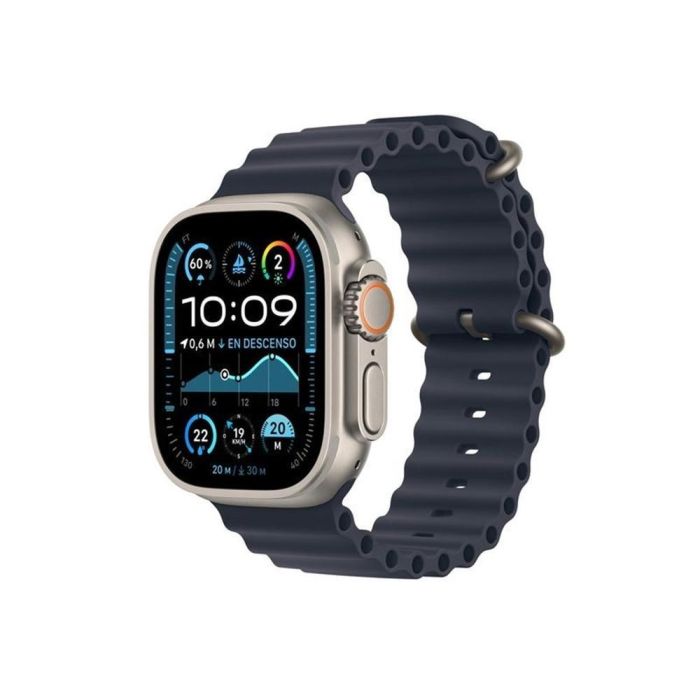 Apple Watch Ultra 2 GPS + Cellular 49mm Titanio Natural con Correa Ocean Band Azul Marino - A2986 Apple Watch Ultra 2 GPS + Cellular 49mm Titanio Natural con Correa Ocean Band Azul Marino - A2986