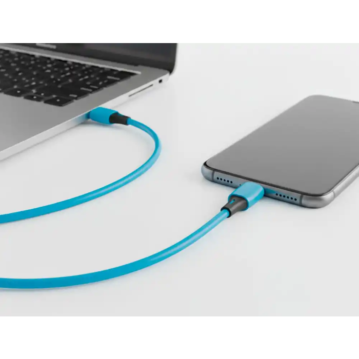 Q-connect Cable USB-C a USB-C PVC Longitud 2m Azul 3