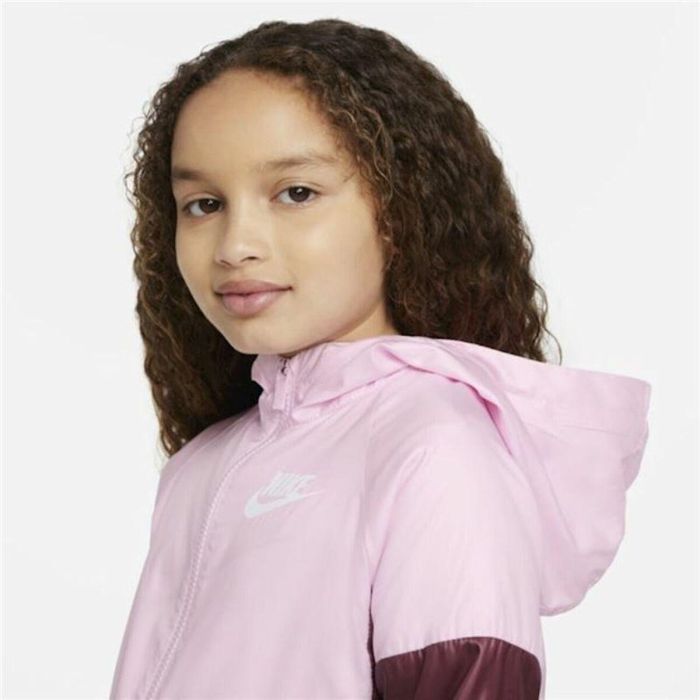 Chaqueta Deportiva para Niños Nike Sportswear Windrunner Rosa 4 Chaqueta Deportiva para Niños Nike Sportswear Windrunner Rosa 4