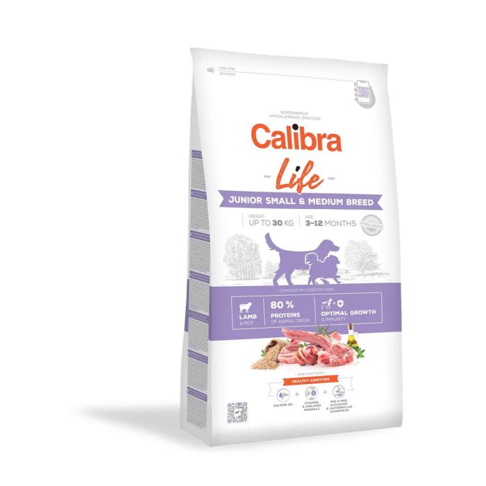 Calibra Dog Life Junior Small&Medium Breed Borrego 2,5 kg