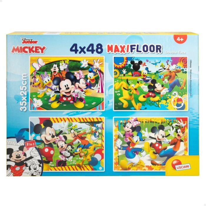 Set de 4 Puzzles Mickey Mouse 35 x 1,5 x 25 cm 48 Piezas (6 Unidades) 12 Set de 4 Puzzles Mickey Mouse 35 x 1,5 x 25 cm 48 Piezas (6 Unidades) 12