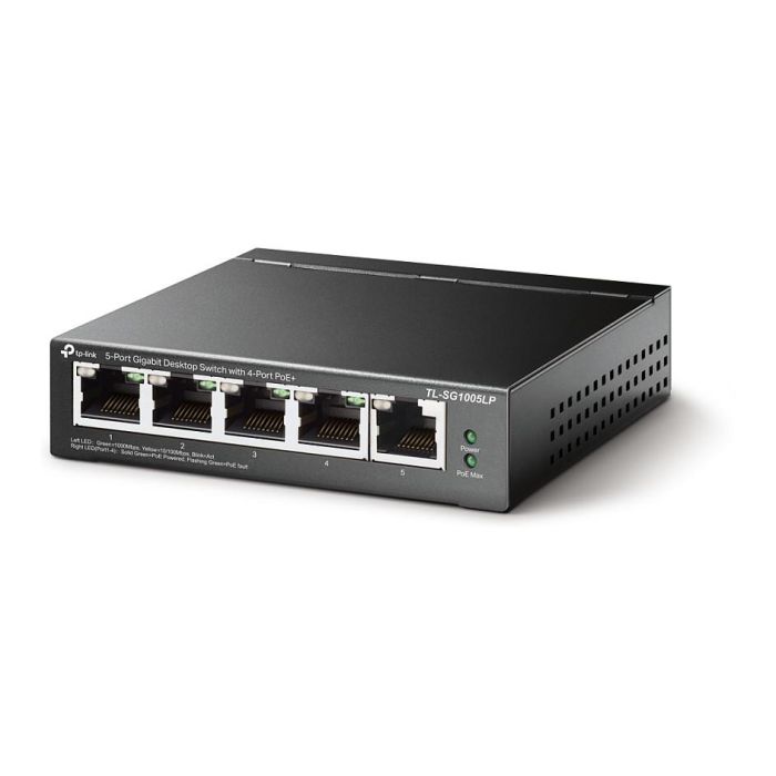 TP-LINK Switch Sobremesa de 5 puertos Gigabit con 4 puertos PoE+ 1