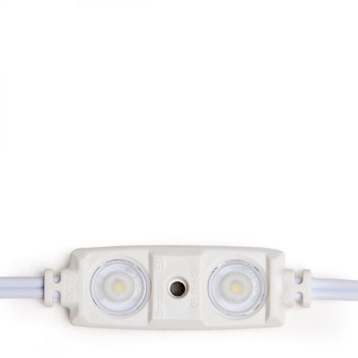 Módulo 1.2W 70Lm 6000ºK 2 LEDs PRO 5630 Inyectado IP67 Óptica 50.000H [RA-BL-5630W02-LENS-R-CW] 1
