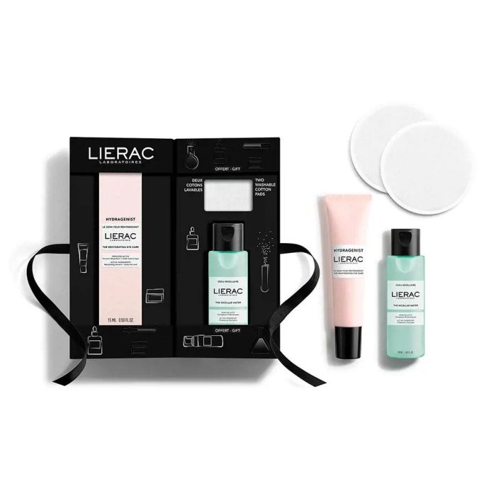Lierac HYDRAGENIST Set Facial Contorno Ojos Rehidratante 15ml + Agua Micelar 50ml + 2 Discos Algodón - Hidratación Profunda con Ácido Hialurónico 1 Lierac HYDRAGENIST Set Facial Contorno Ojos Rehidratante 15ml + Agua Micelar 50ml + 2 Discos Algodón - Hidratación Profunda con Ácido Hialurónico 1