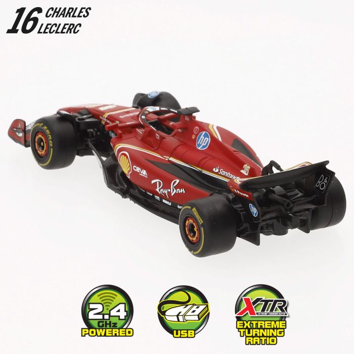 Coche Radio Control Audi F1 2024 FERRARI SF-24 Negro Rojo (4 Unidades) 5